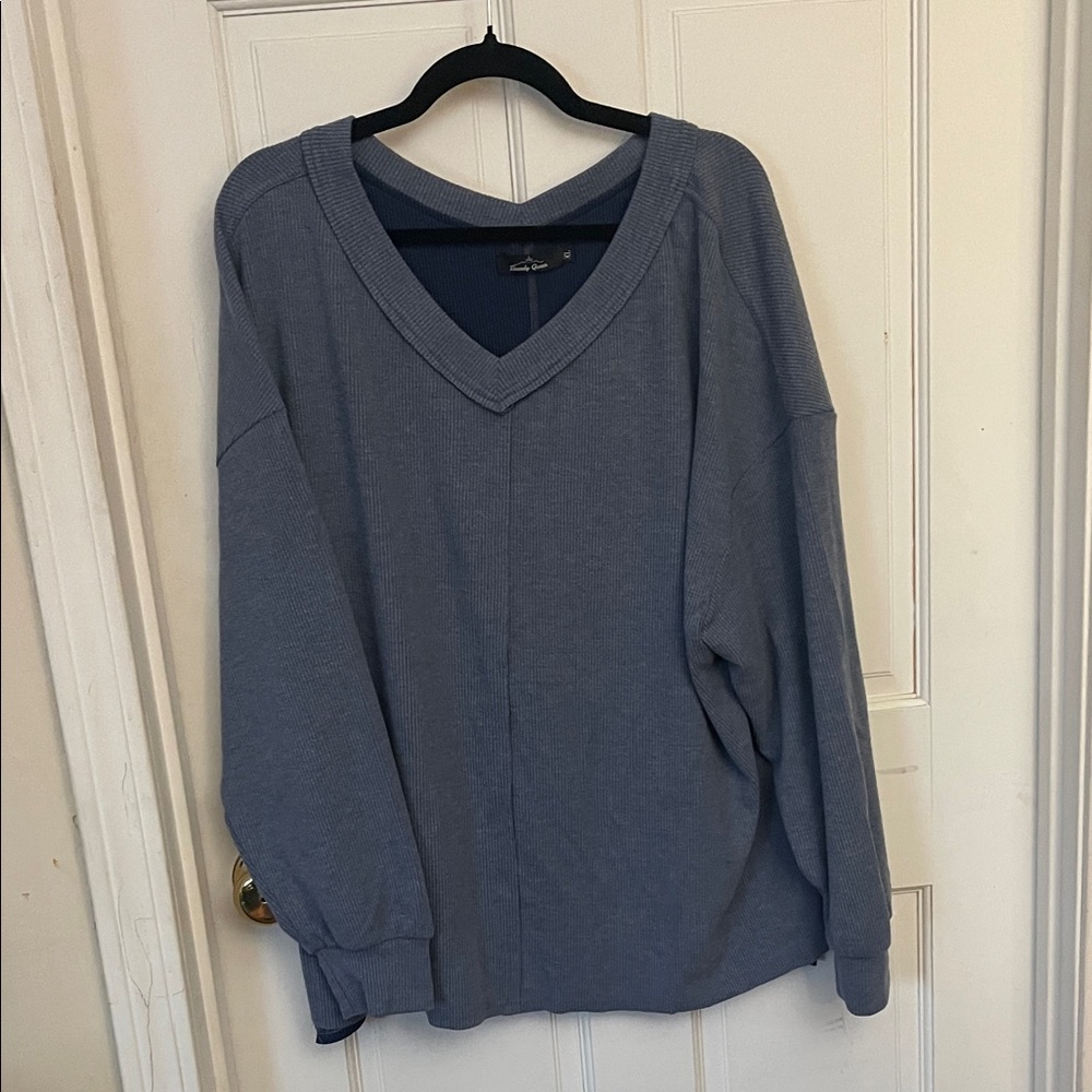 Croft & Barrow Blue V-Neck Sweater